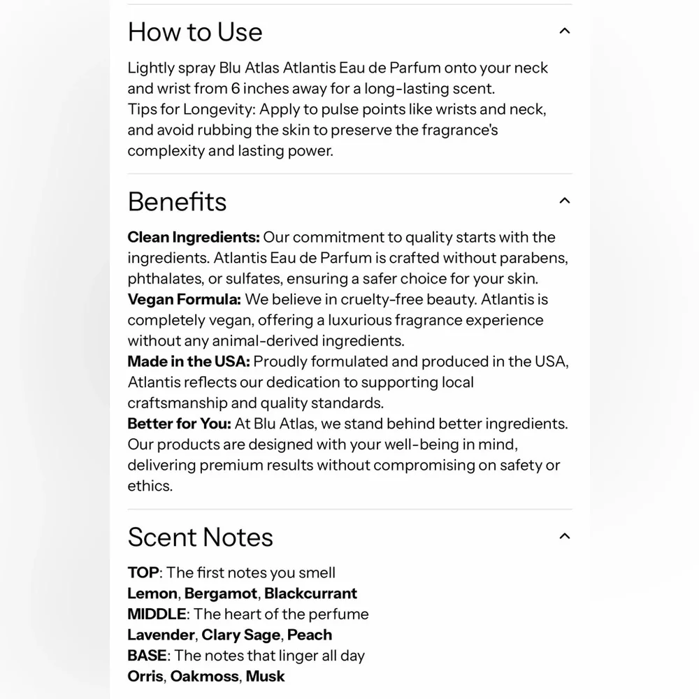 blu atlas Atlantis EDP, 100 mL, NEW - Picture 5 of 8